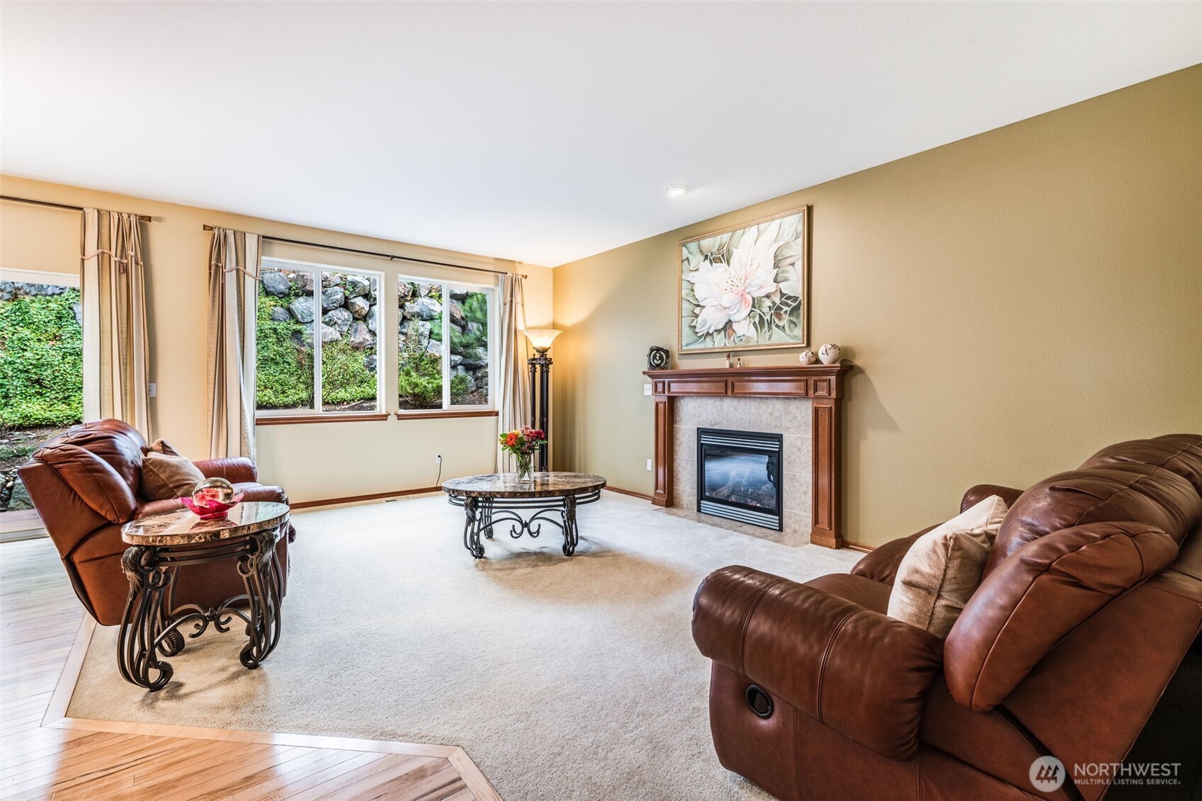 18615 13th Drive Southeast Bothell, WA 98012 - Photo 6 of 38 a living room with furniture and a fireplace