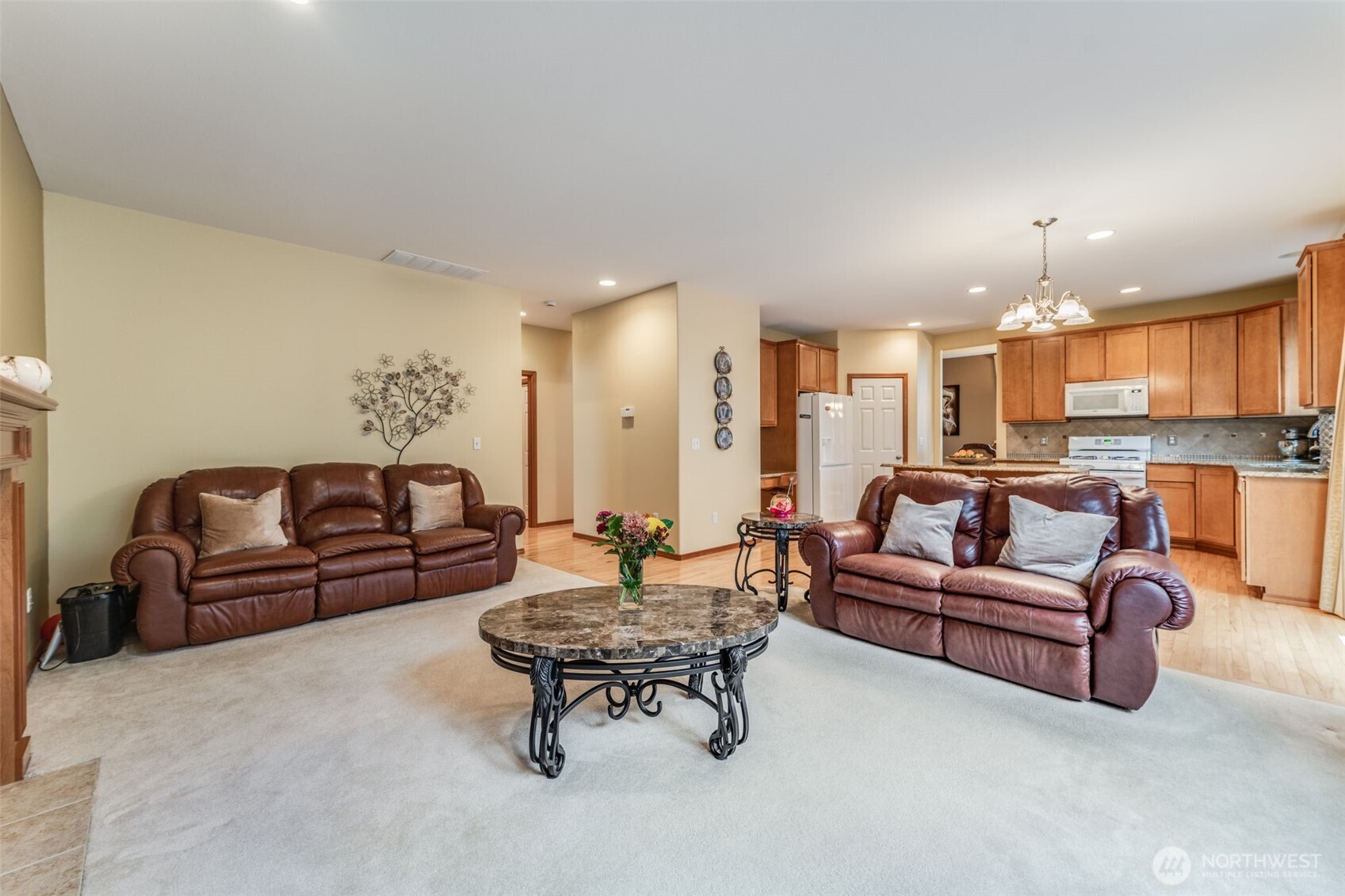 18615 13th Drive Southeast Bothell, WA 98012 - Photo 7 of 38 a living room with furniture and a view of kitchen