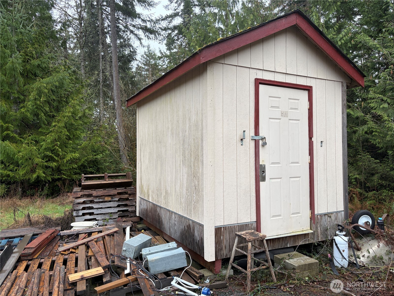 156 Whitney Road Quilcene, WA 98376 - Photo 27 of 36 a backyard of a house with lots of green space