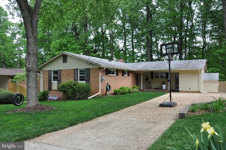 8612 Victoria Road Springfield, VA 22151 - Photo 25 of 25 a view of a yard in front of a house with plants and large tree