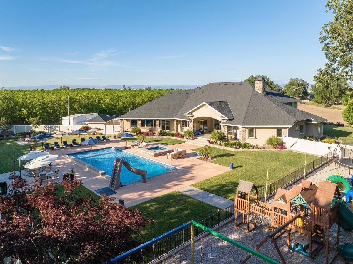 2165 West Biggs Gridley Road Gridley, CA 95948 - Photo 89 of 98 an aerial view of a house with yard swimming pool and outdoor seating