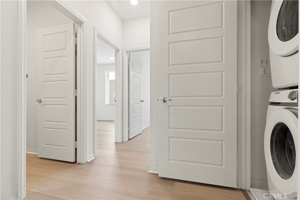 185 Steely Irvine, CA 92614 - Photo 14 of 28 a view of a storage & utility room with washer and dryer