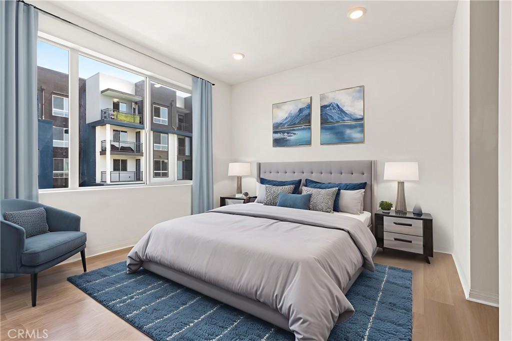 185 Steely Irvine, CA 92614 - Photo 17 of 28 a bedroom with double bed and a window