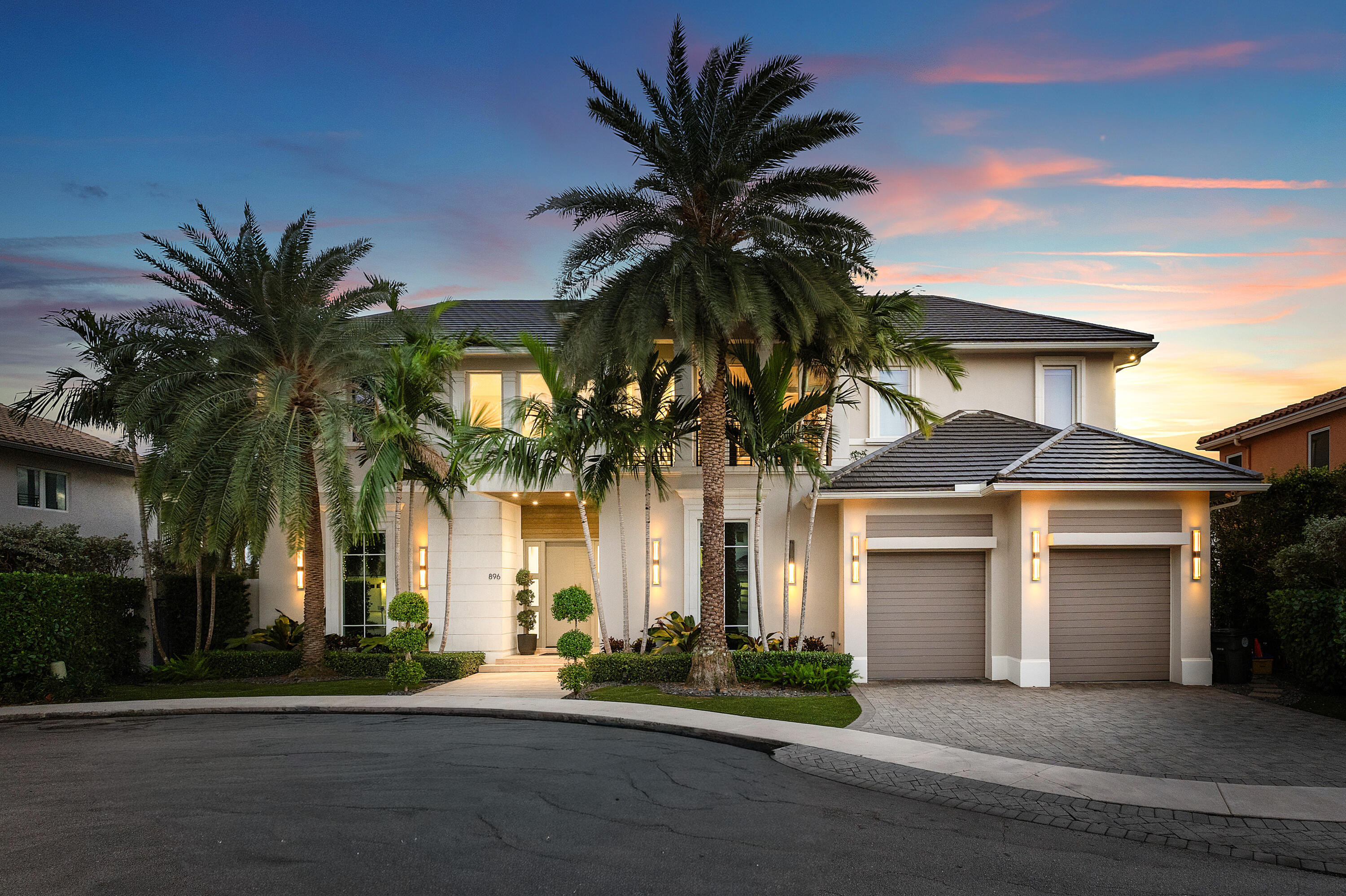 896 Northeast Mulberry Drive Boca Raton, FL 33487 - Photo 5 of 75 Front-Twilight