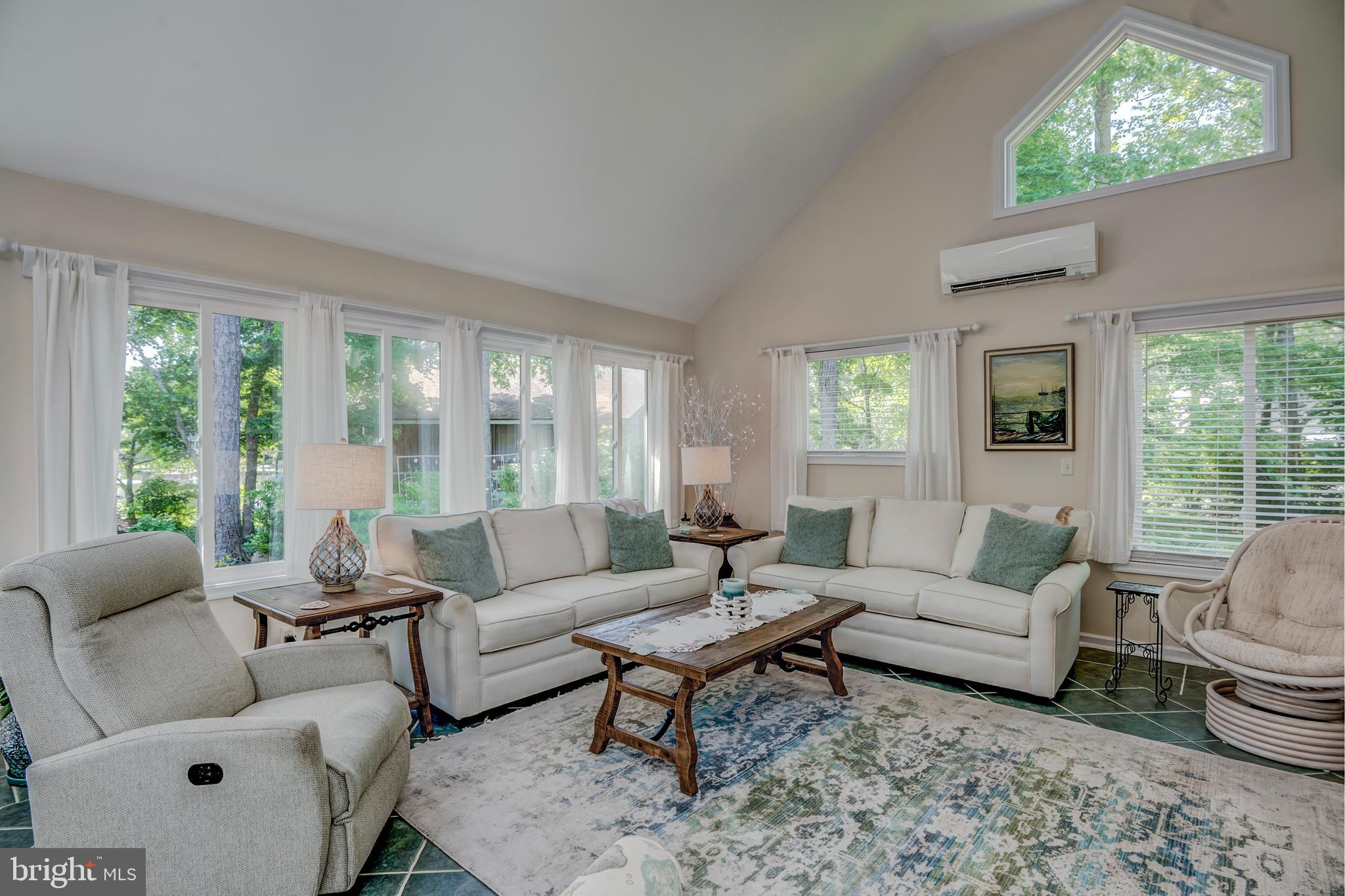 28 Drawbridge Road Ocean Pines, MD 21811 - Photo 3 of 104 Spacious living room with vaulted ceiling