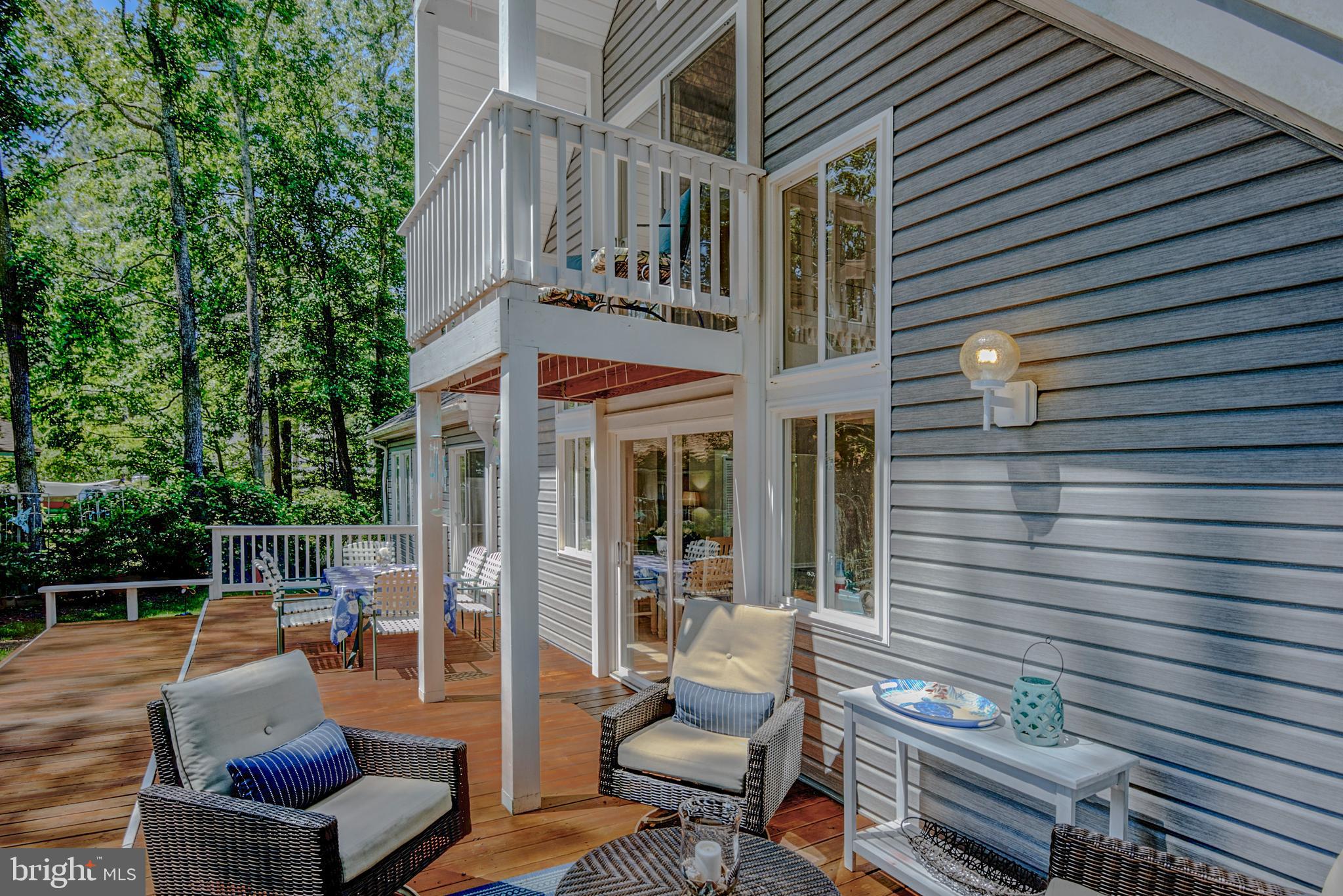 28 Drawbridge Road Ocean Pines, MD 21811 - Photo 74 of 104 rear deck view to upper balcony