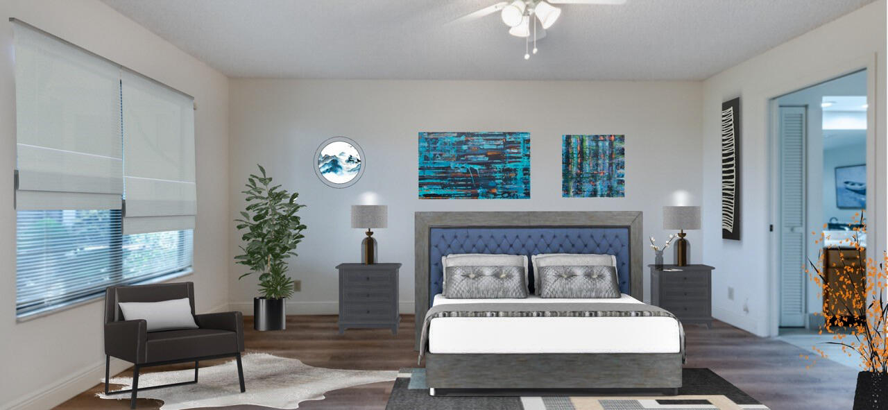 7527 Glendevon Lane, Unit 803 Delray Beach, FL 33446 - Photo 17 of 35 a living room with furniture and a fireplace