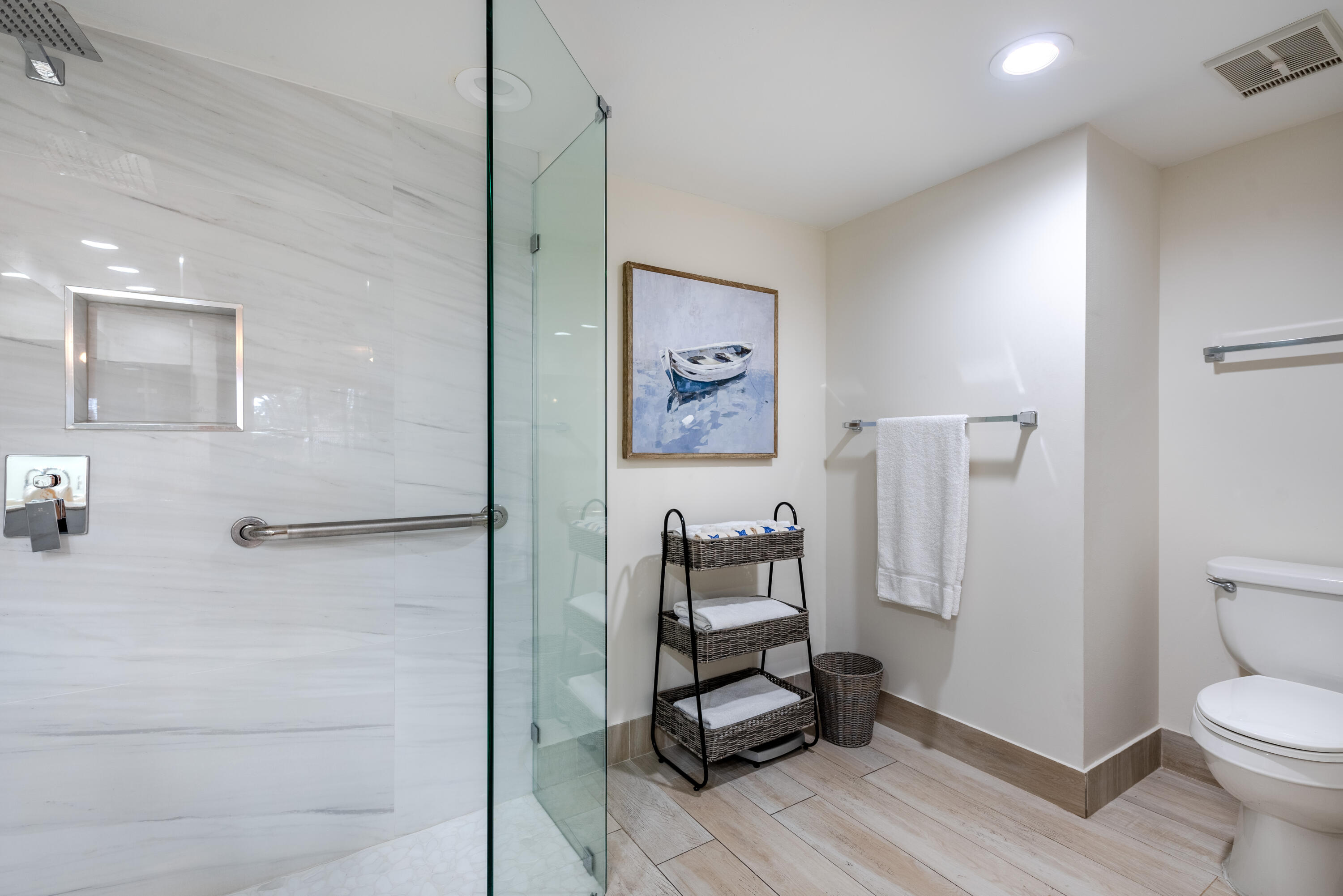 7527 Glendevon Lane, Unit 803 Delray Beach, FL 33446 - Photo 20 of 35 a bathroom with a toilet and a shower