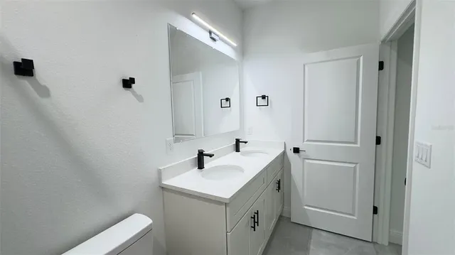 a bathroom with a sink and a toilet