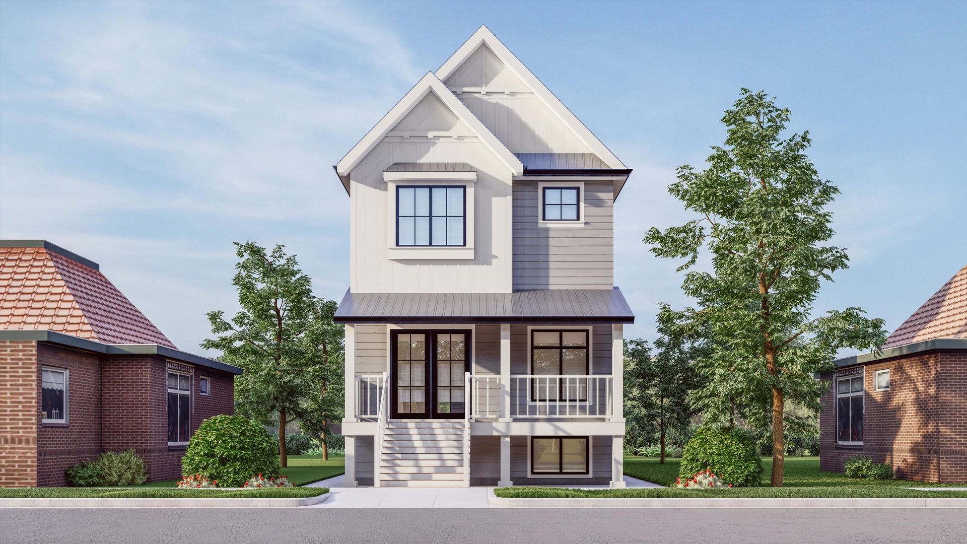 836 Circle Avenue Forest Park, IL 60130 - Photo 1 of 8 a front view of a house with a garden