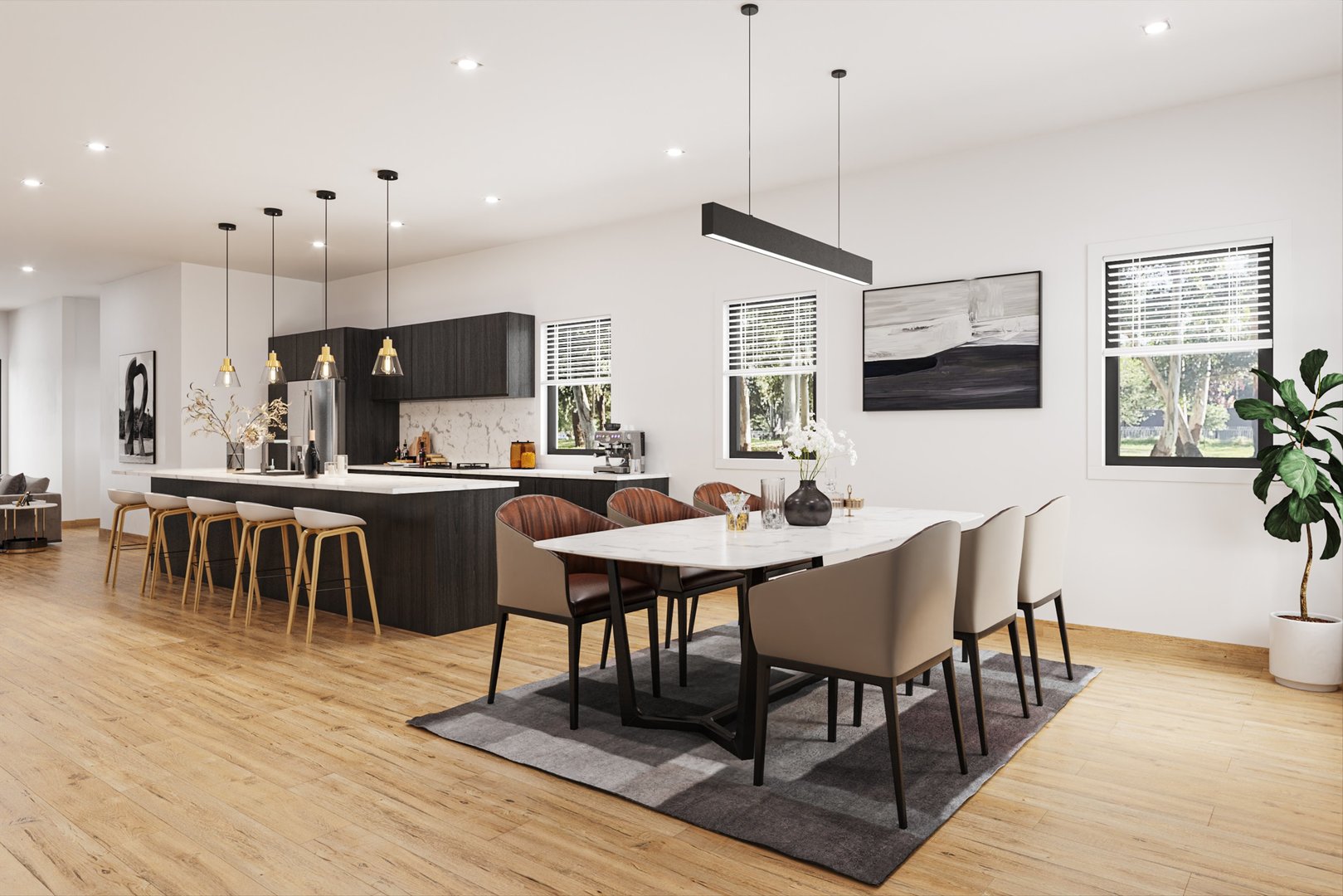 836 Circle Avenue Forest Park, IL 60130 - Photo 2 of 8 a view of a dining room with furniture and wooden floor