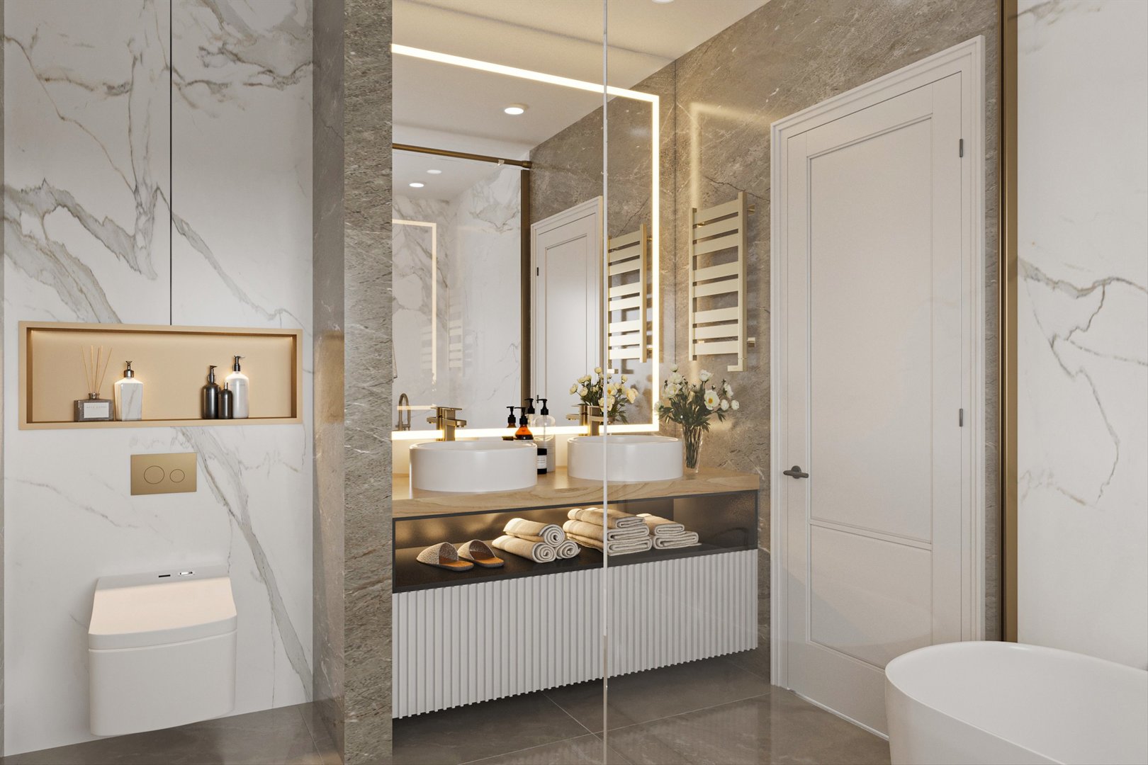 836 Circle Avenue Forest Park, IL 60130 - Photo 6 of 8 a bathroom with a sink a toilet and shower