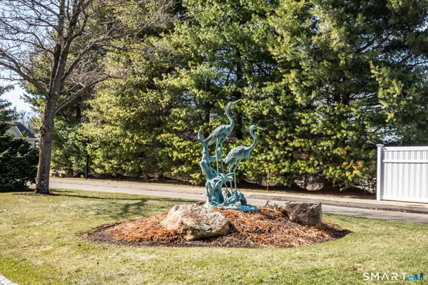 a view of a tree with yard