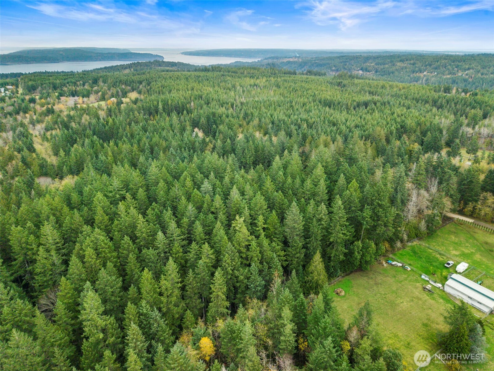 5 Larson Lane Northwest Seabeck, WA 98380 - Photo 18 of 19 a view of a lush green space with sea