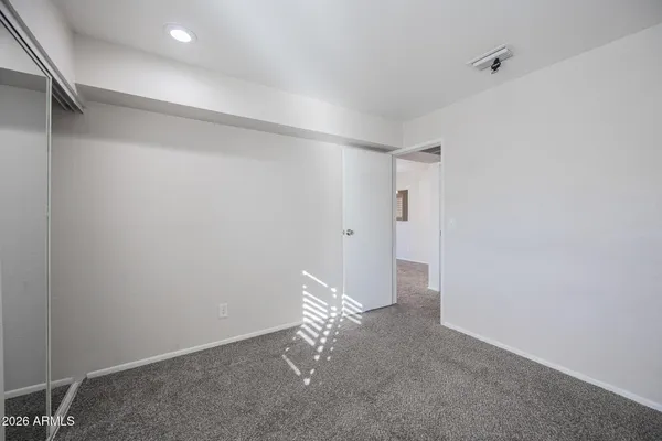 a view of an empty room