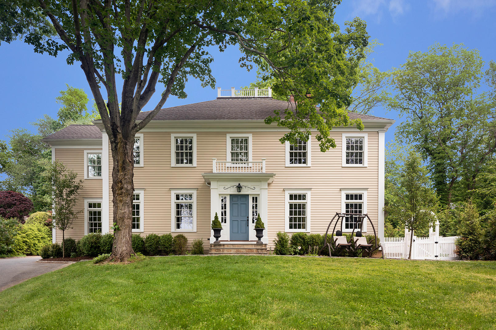 21 Briar Brae Road Darien, CT 06820 - Photo 2 of 35 front view of a house with a yard