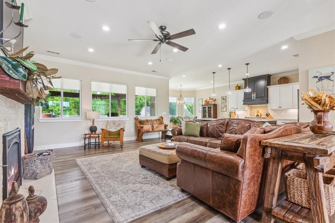 8 Independence Trail Waco, TX 76708 - Photo 11 of 39 a living room with furniture fireplace and a large window
