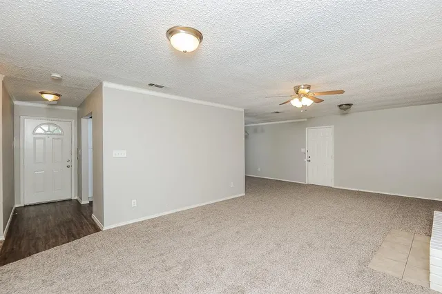 a view of a livingroom with an empty space