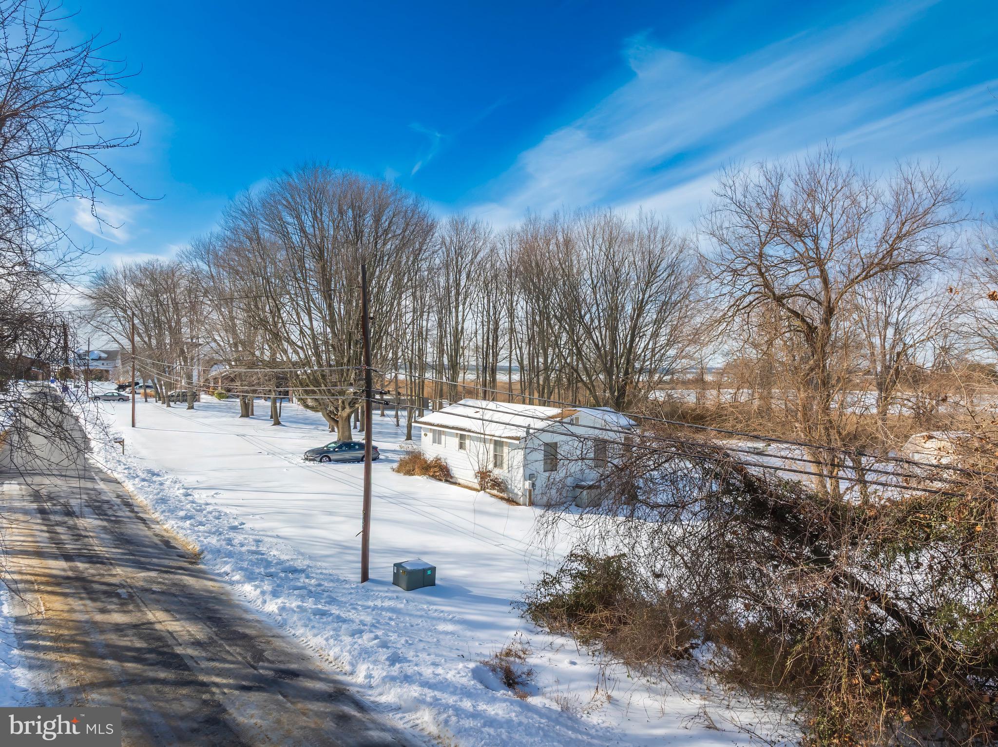 a view of street with trees