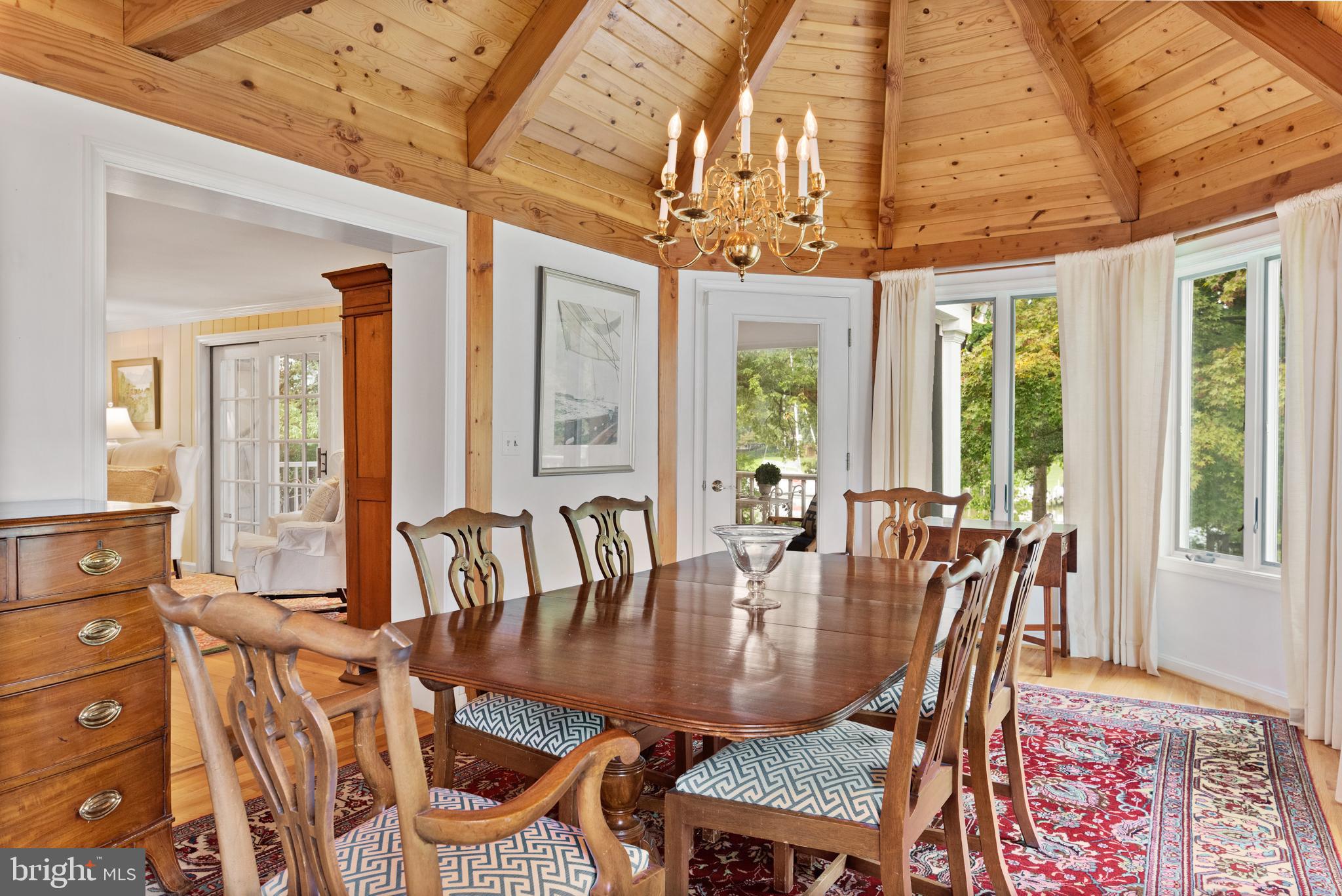 1858 Burley Road Annapolis, MD 21409 - Photo 29 of 76 a view of a dining room with furniture window and outside view