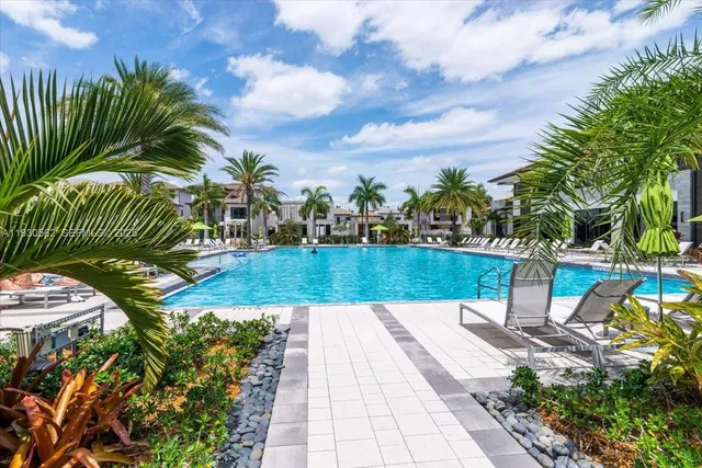 a park view with a garden