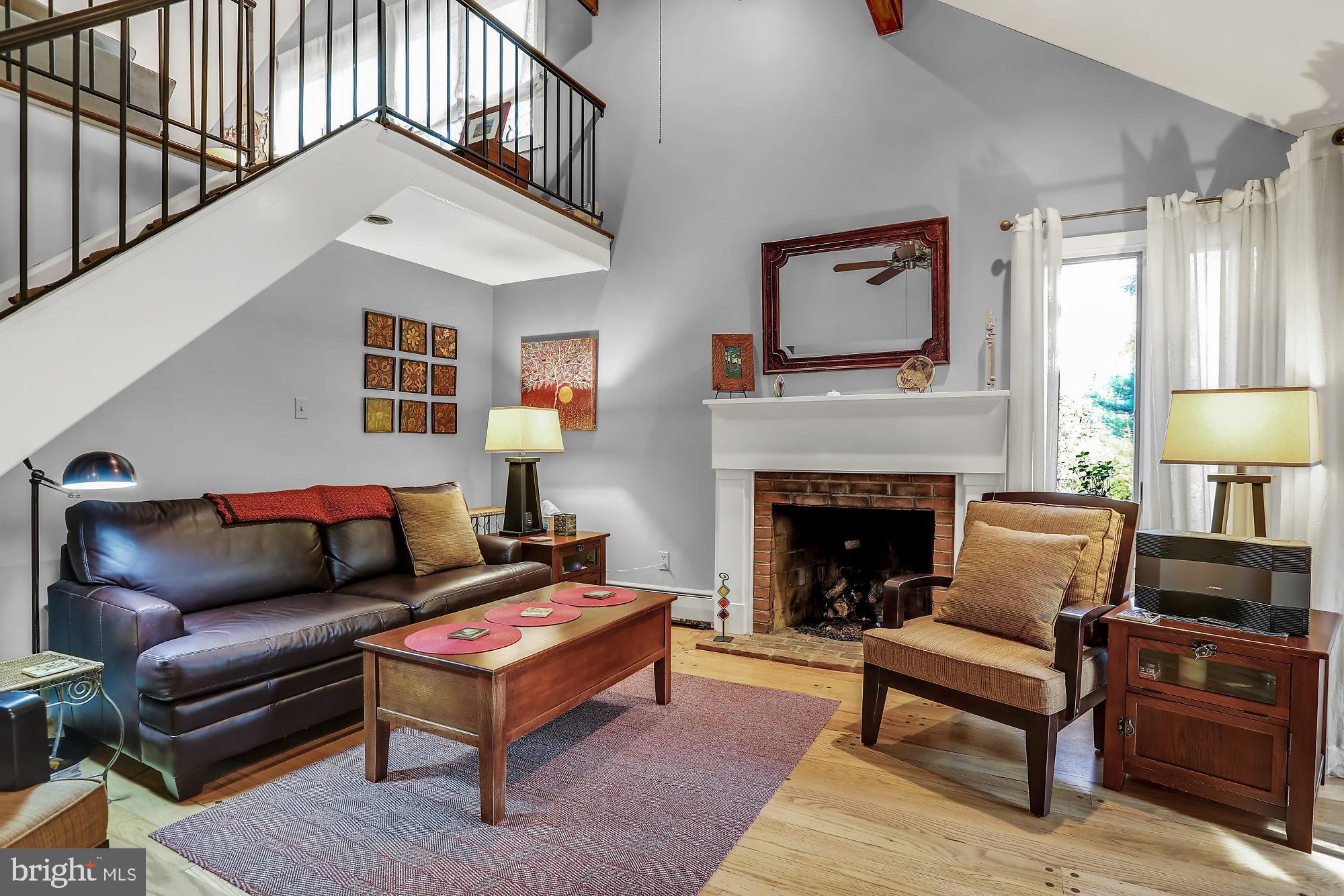 5127 New Road New Hope, PA 18938 - Photo 16 of 37 Family room with loft staircase