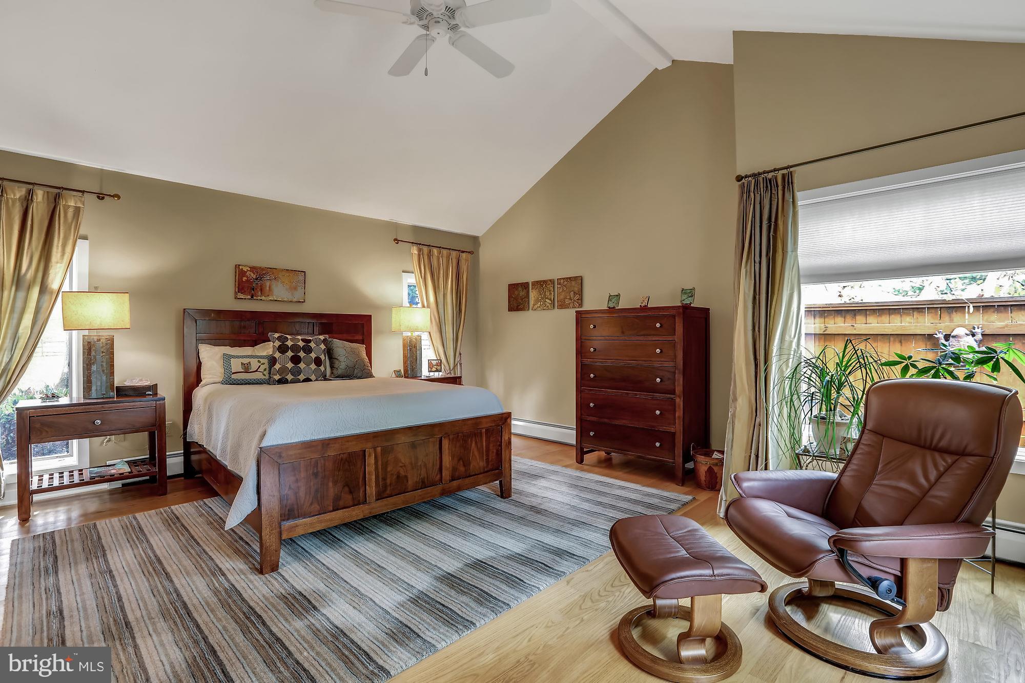 5127 New Road New Hope, PA 18938 - Photo 22 of 37 Master bedroom with cathedral ceiling