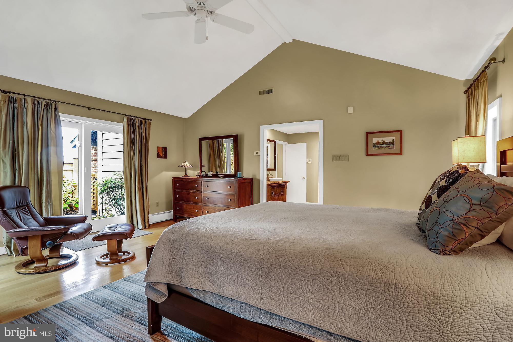5127 New Road New Hope, PA 18938 - Photo 23 of 37 Master bedroom facing private patio area