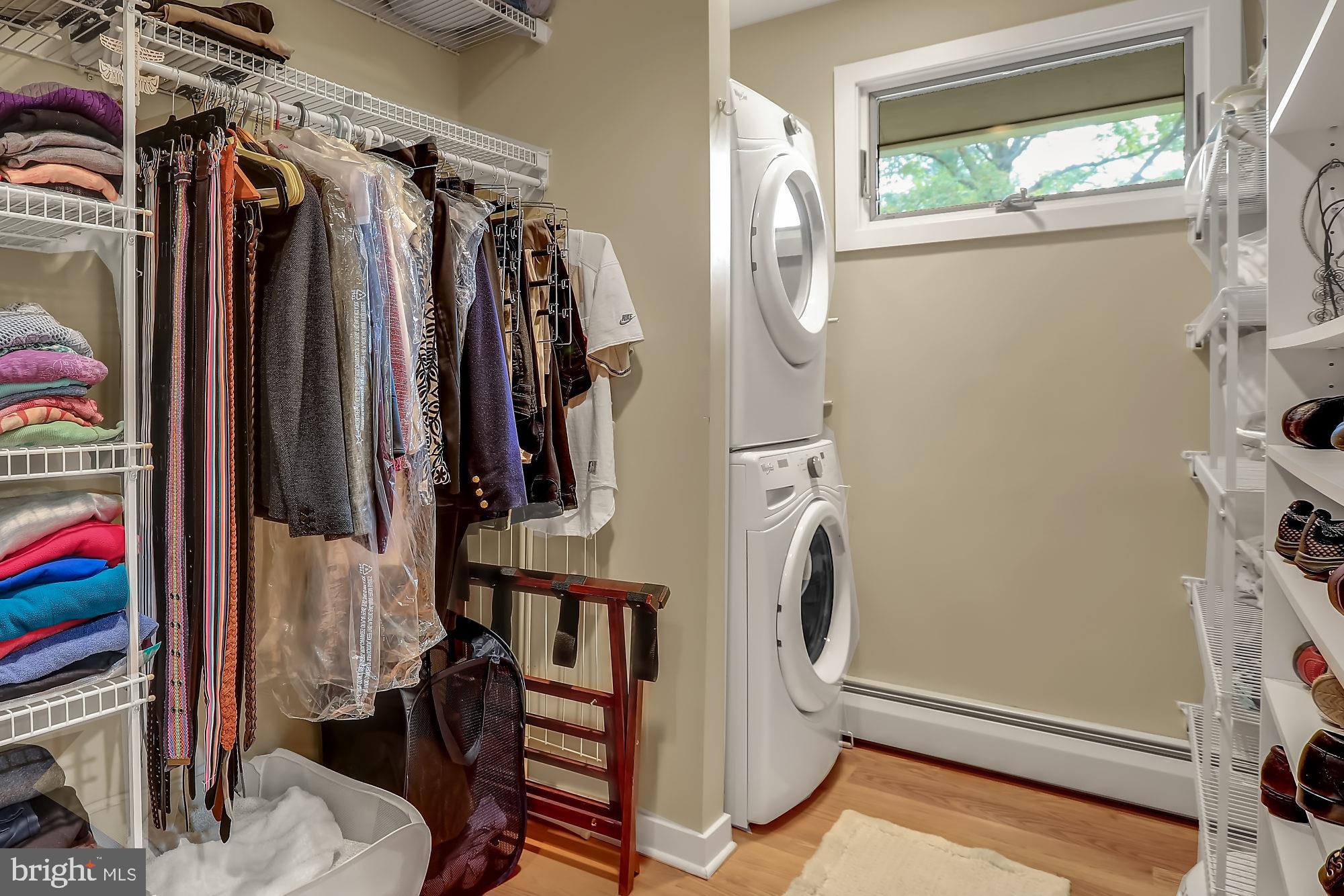 5127 New Road New Hope, PA 18938 - Photo 28 of 37 Master closet with laundry area and window