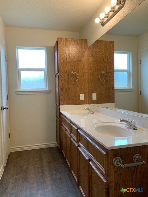 279 Olaf Drive Temple, TX 76504 - Photo 11 of 14 a bathroom with a sink and a mirror