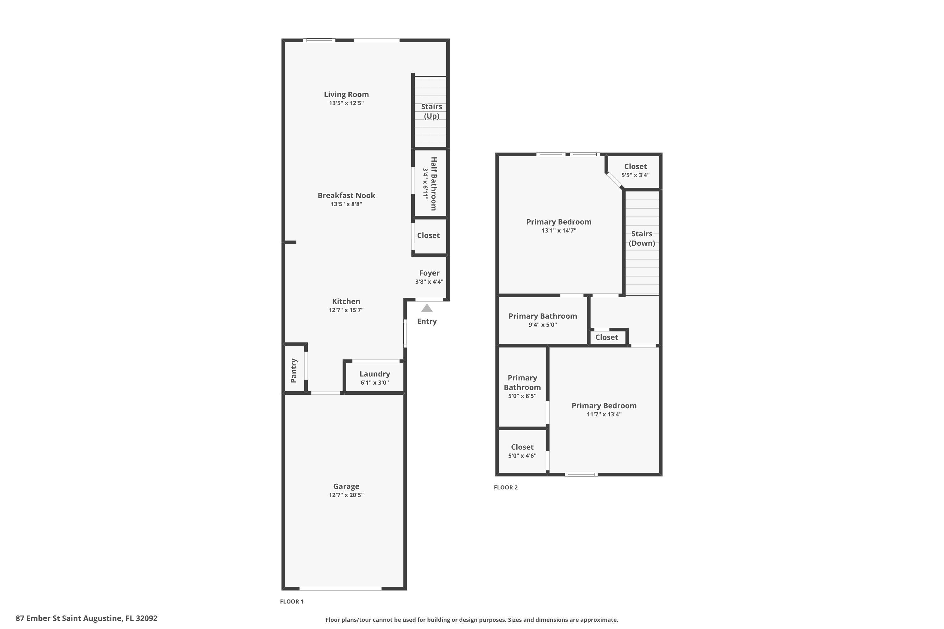 87 Ember Street St. Augustine, FL 32092 - Photo 26 of 28 a picture of a floor plan