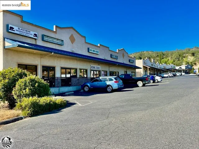 a car parked in front of a building
