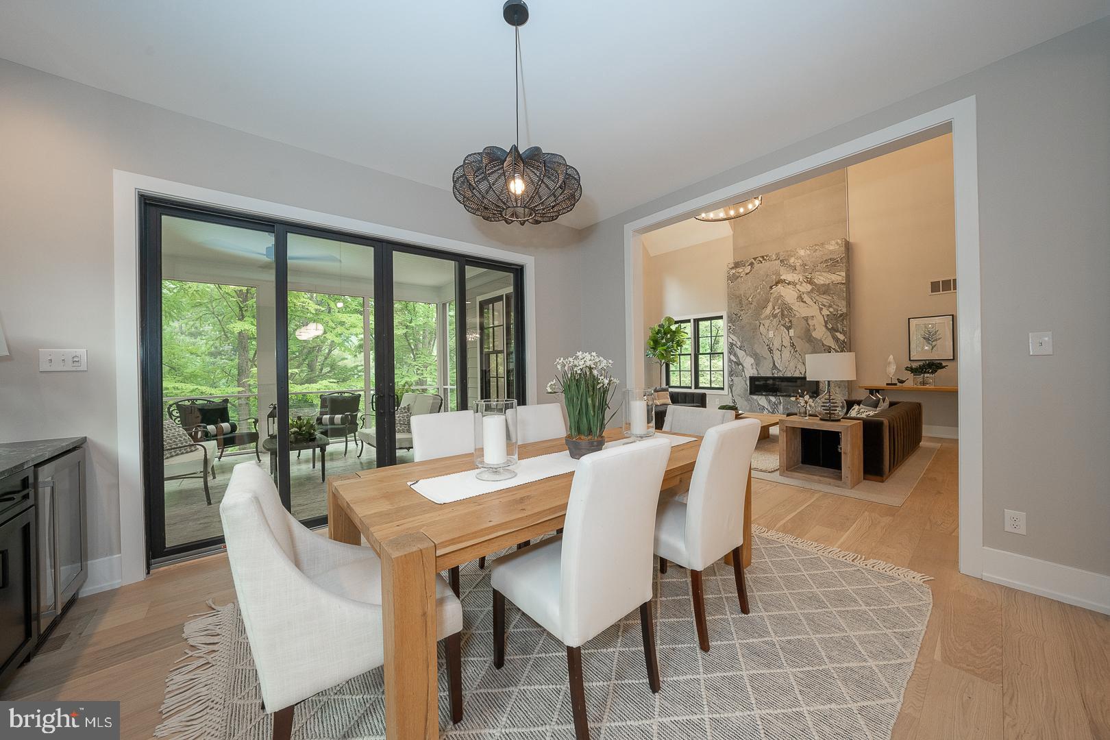 187 South Spring Mill Road Villanova, PA 19085 - Photo 11 of 53 a view of a dining room with furniture window and outside view
