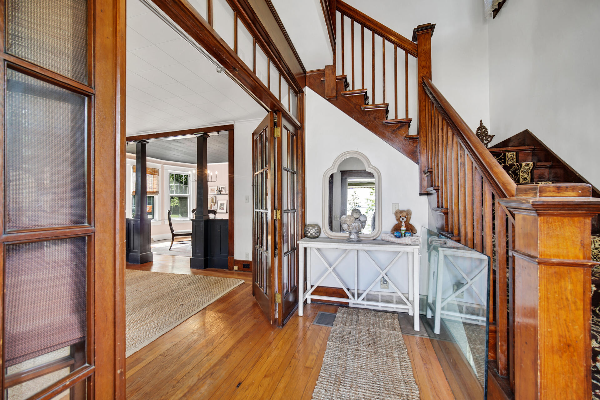 1524 Monroe Street La Porte, IN 46350 - Photo 2 of 32 a view of staircase with wooden floor and floors