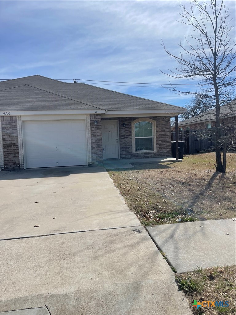 4702 Waterproof Drive, Unit B Killeen, TX 76549 - Photo 1 of 1 front view of a house