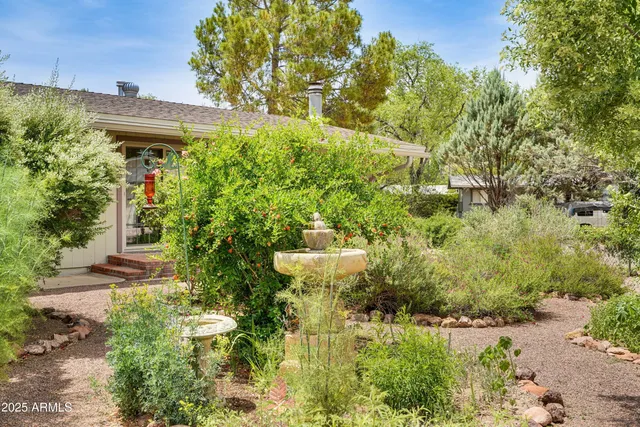 a view of a back yard