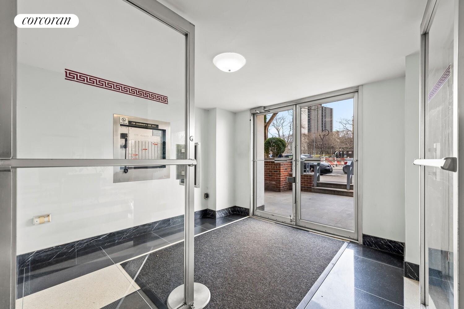 175 Adams Street, Unit 5H Brooklyn, NY 11201 - Photo 14 of 18 a view of a hallway view with living room