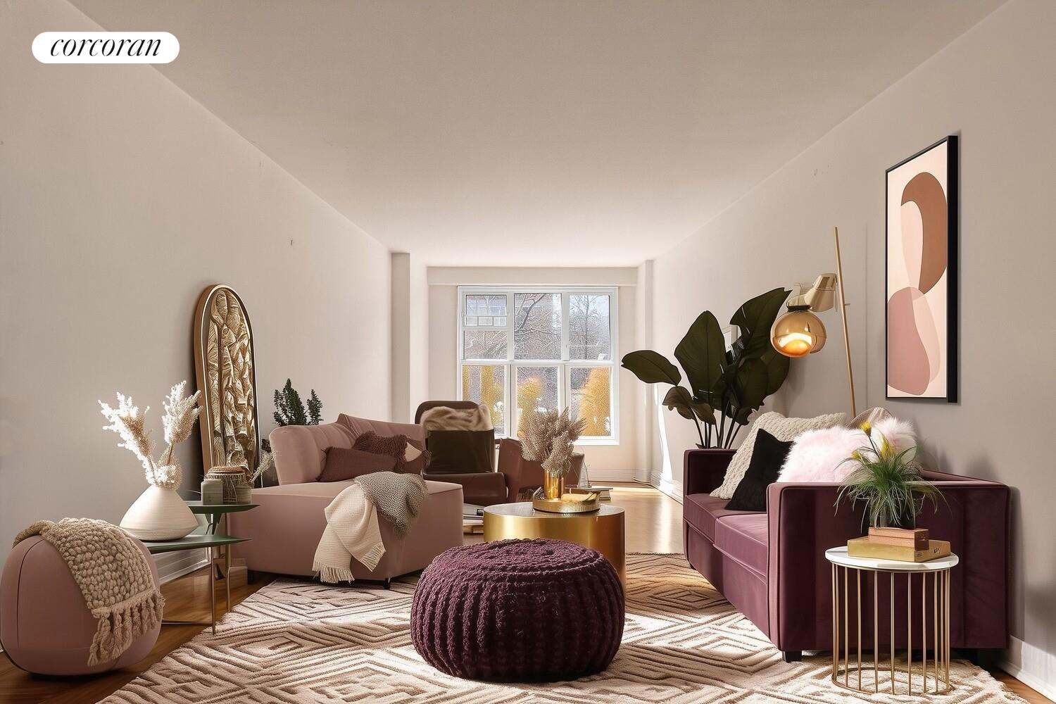 175 Adams Street, Unit 5H Brooklyn, NY 11201 - Photo 3 of 18 a living room with furniture