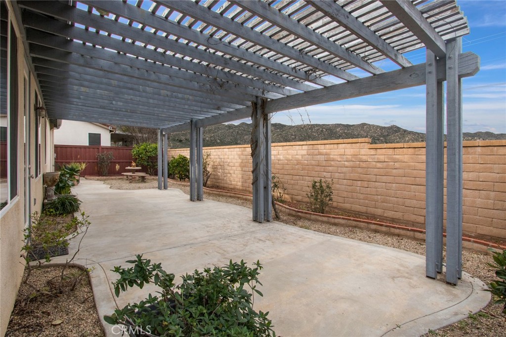 8172 Parry Drive Hemet, CA 92545 - Photo 30 of 47 Patio with views of the hills behind the home