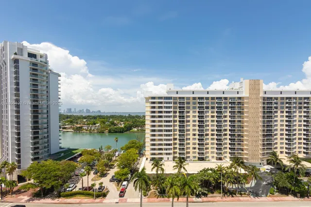 a view of a city with tall buildings