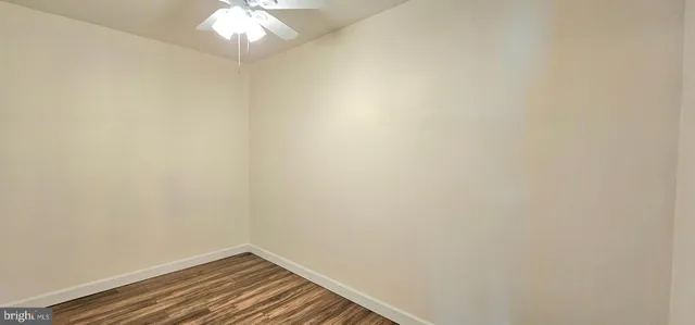 a view of a brick building with a large windows