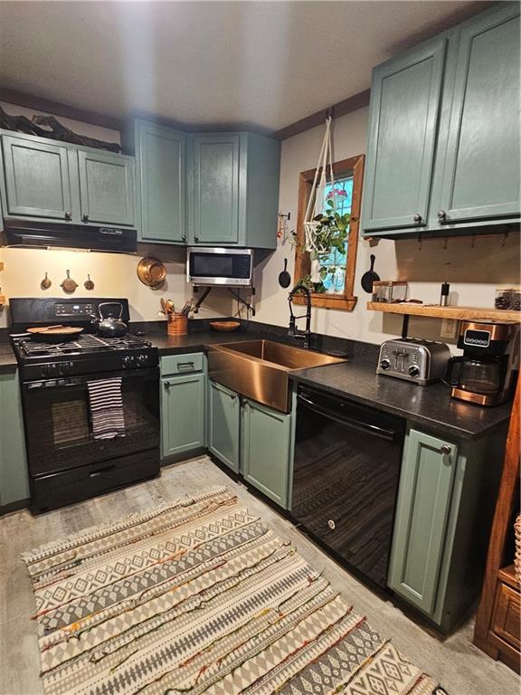 131 Chestatee Spgs Ridge Dahlonega, GA 30533 - Photo 35 of 51 a kitchen with stainless steel appliances granite countertop a sink stove and cabinets