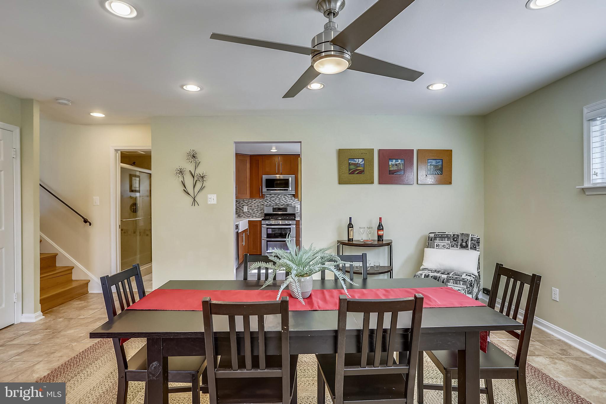 11309 College View Drive Silver Spring, MD 20902 - Photo 15 of 34 Ceramic tiled flooring, ceiling fan & rec. lightin