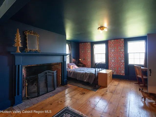 a close view of a fireplace