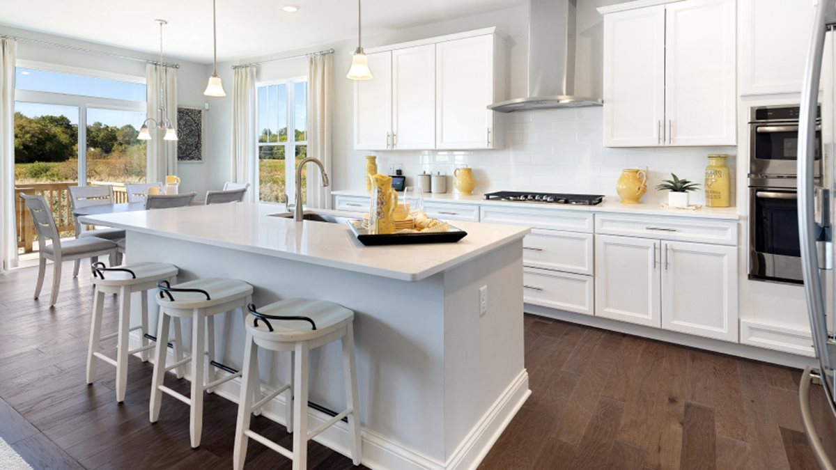 16151 Lake View Road Plainfield, IL 60586 - Photo 3 of 21 a kitchen with stainless steel appliances kitchen island granite countertop a table chairs sink and cabinets