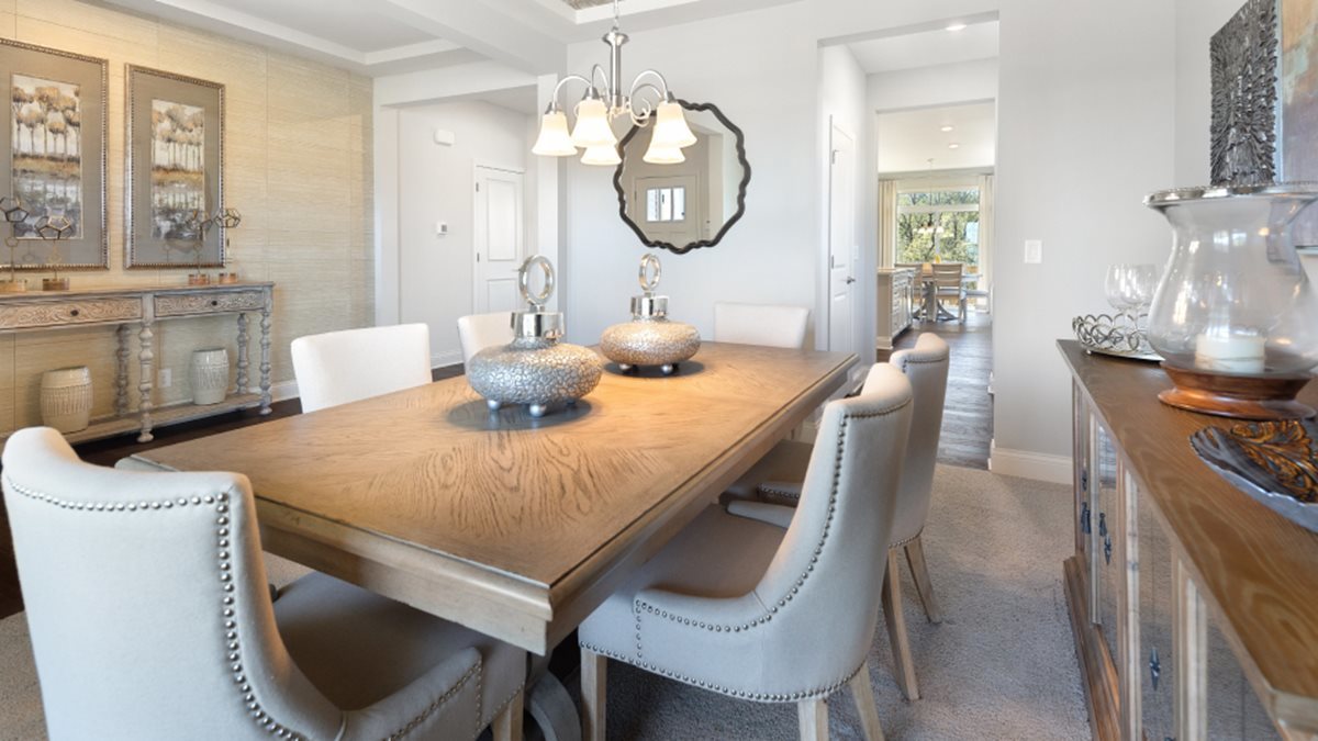 16151 Lake View Road Plainfield, IL 60586 - Photo 6 of 21 a dining room with furniture and wooden floor