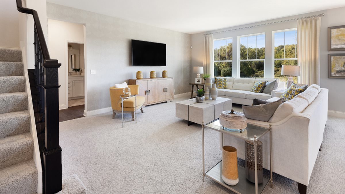 16151 Lake View Road Plainfield, IL 60586 - Photo 8 of 21 a living room with furniture and a flat screen tv