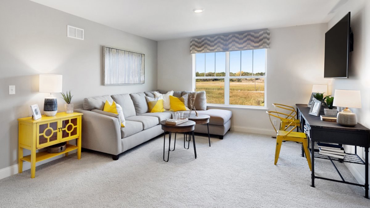 16151 Lake View Road Plainfield, IL 60586 - Photo 9 of 21 a living room with furniture and a flat screen tv