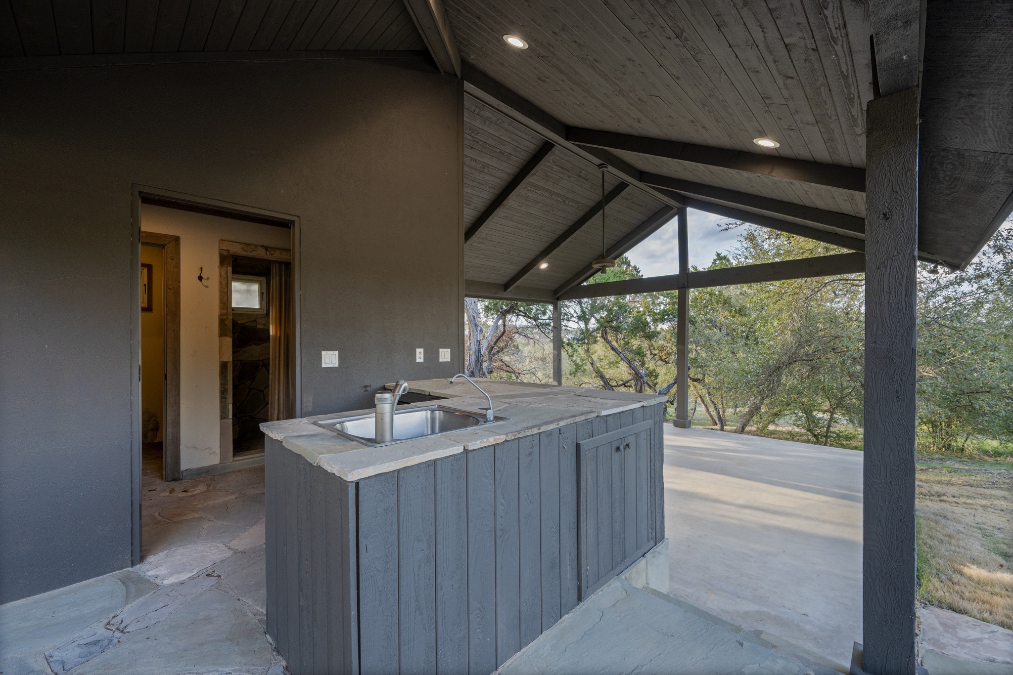 600 River Hills Road Austin, TX 78733 - Photo 34 of 40 pool pavillion outdoor sink/kitchen