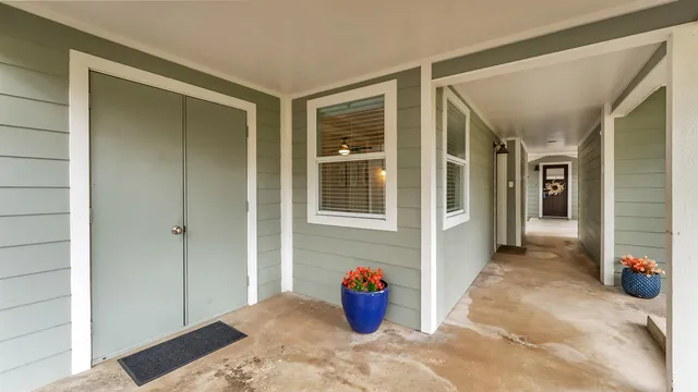 a view of a entryway door of the house